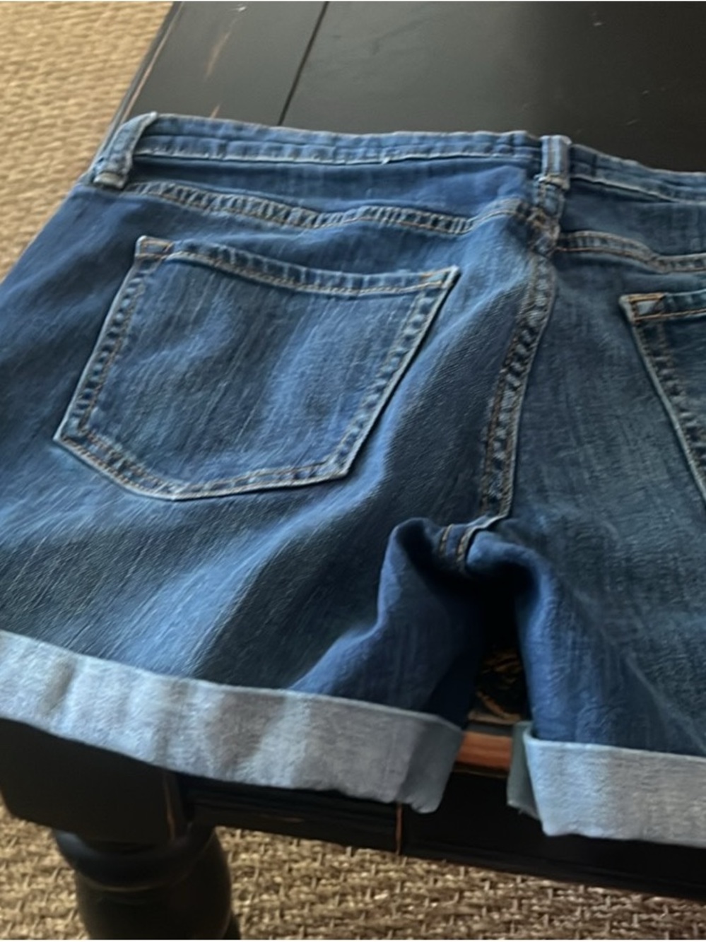 GAP Indigo Rolled-Hem Denim Shorts